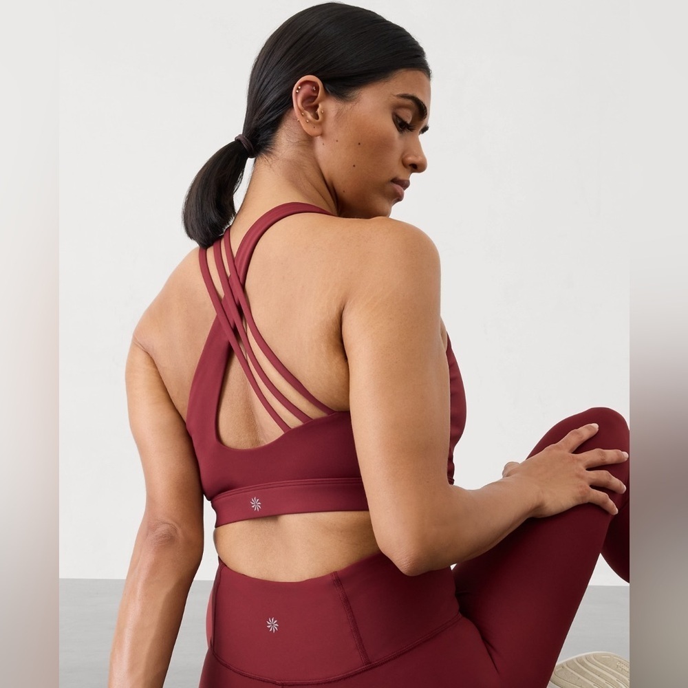 NWT Athleta Train Free Redwood Bra Size Medium( Best for D-DD Cups) - Picture 5 of 7